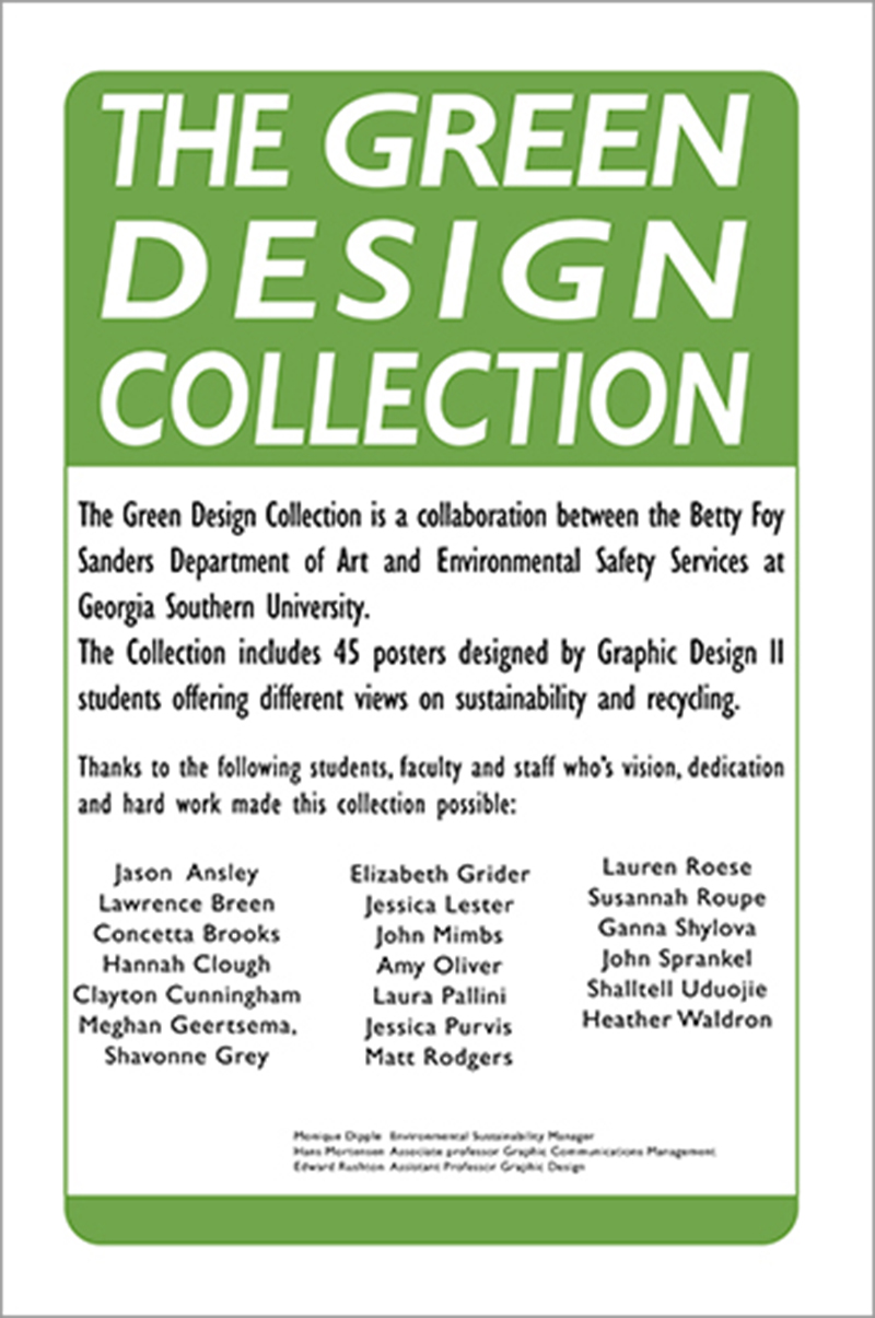 green design poster